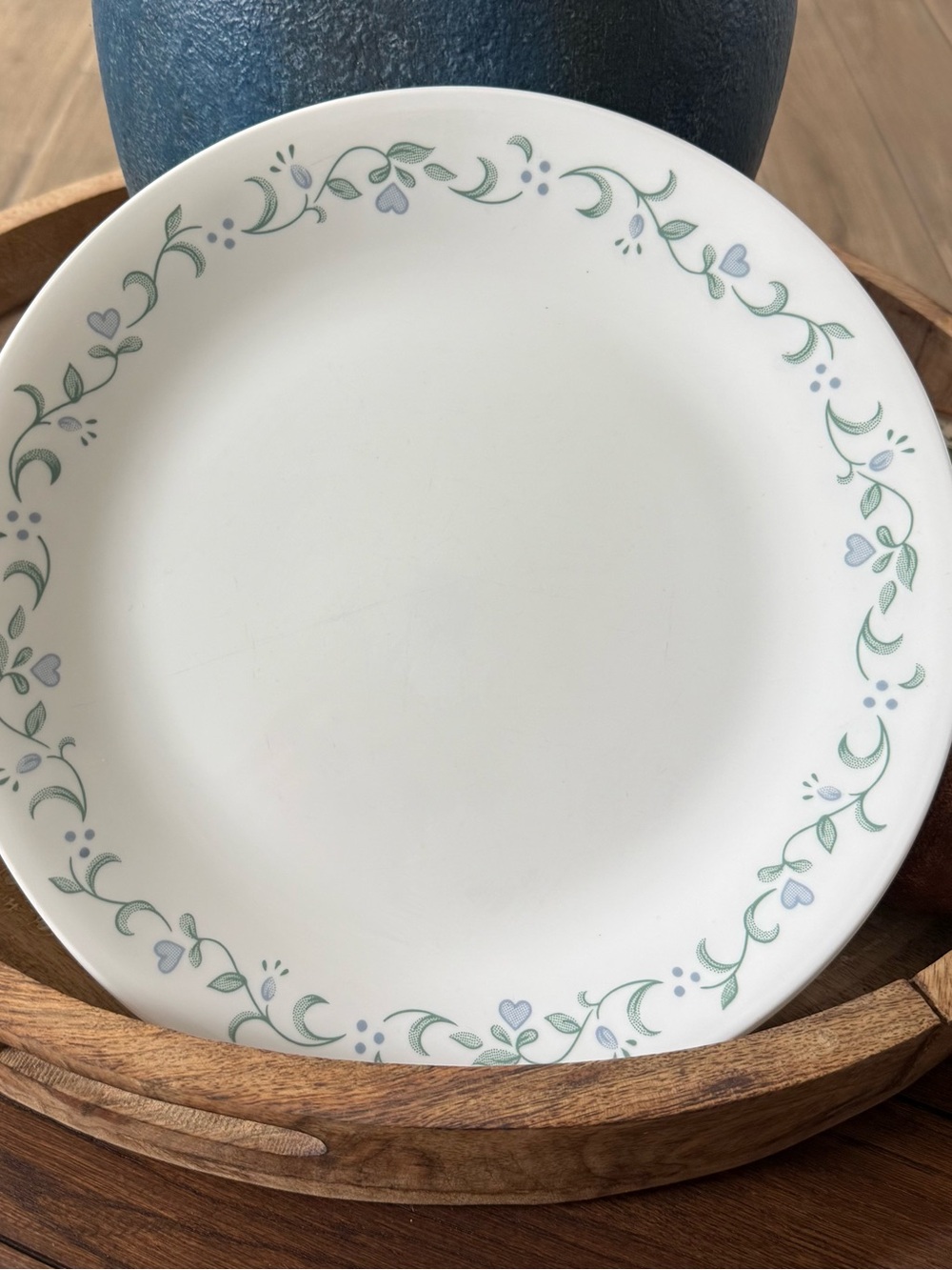 Lot Of 3 Dinner Plates 10in Corelle Vitrelle Country Cottage Chip Break Resistan